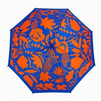Parapluie Droit Publicitaire de Luxe à Ouverture Automatique, Léger, Revêtement PU, Poignée en J, Format Voyage Compact, Marque Daily Brand