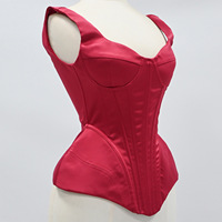 Haut corset en satin pour femme, personnalisé en usine OEM, avec bretelles larges, décolleté cœur et armatures, idéal pour les soirées et bals de promo