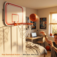 Mini panier de basket OEM ODM pliable et portable pour montage mural intérieur avec impression de logo personnalisée et emballage