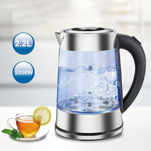 Electric <b>Kettle</b> 2L Glass Stainless Steel Automatic Power Off Household <b>Water</b> Boiler - Product Image 3