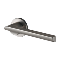 Poignée de porte ronde moderne de luxe en acier inoxydable couleur bronze, design de poignée de porte principale pour salle de bain
