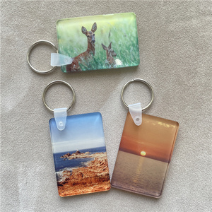 Mdfsub Tùy Chỉnh 5Mm Dày Hình Chữ Nhật Thăng Hoa Acrylic Keychain Trống 40X60Mm Thăng Hoa Acrylic Móc Khóa Khoảng Trống Với Keyring - Product Image 2