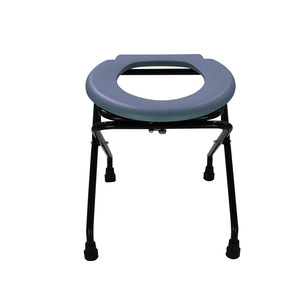 Portable <b>Commode</b> <b>Chair</b> For Elderly Pregnant Disabled Home Use Foldable Toilet Stool Shower Seat Large Straight Body - Product Image 2