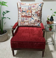 Fauteuil d'appoint en velours rouge, style nordique, avec cadre perlé, chaise longue de loisirs rembourrée, canapé individuel pour salon