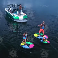 Disque de surf gonflable à faible quantité minimale de commande durable pour 1 personne pour les sports nautiques