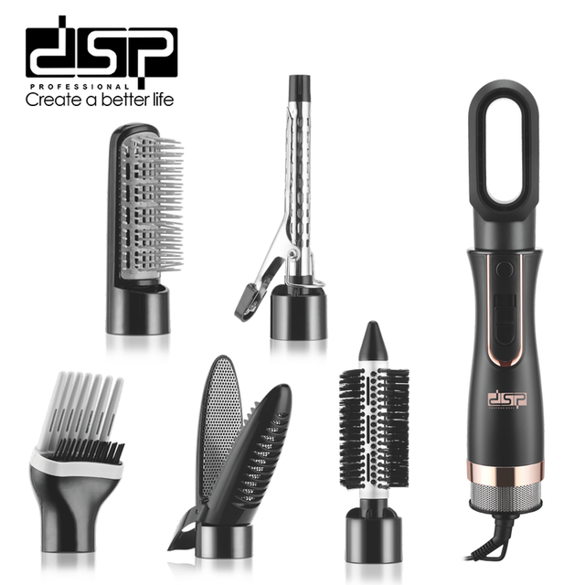 DSP Top Rated,800W 7-in-1 Hot Air Styler-28000RPM High Speed,Overheat Protection & 6 Attachments for Damage-Free Curling/Blowout