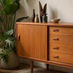 DD Woodworks Nouvelle Conception <span class=keywords><strong>Commode</strong></span> à Tiroirs en Bois Massif de Luxe Moderne pour Chambre à Coucher, Meuble de Rangement pour Vêtements, <span class=keywords><strong>Longue</strong></span> <span class=keywords><strong>Commode</strong></span> pour Salon - Product Image 3