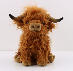 25cm cao nguyên bò khuyến mãi đồ chơi sang trọng mô phỏng Scottish cao nguyên gia súc đồ chơi sang trọng búp bê Gối Thú nhồi bông đồ chơi búp bê sang trọng - Product Image 1