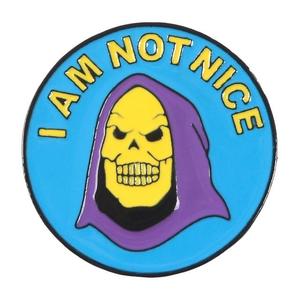 Pins de metal personalizados, teñidos y con acabado, listos para usar, con diseños de Witch Morty Vaccinated, con forma de jeringa de tamaño carta, teñidos en azul y en varios colores. - Product Image 3