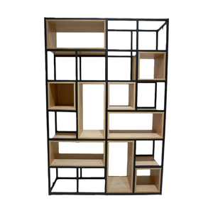 Phong cách công nghiệp trang trí phòng khách bằng gỗ sắt nghệ thuật cổ Kệ phòng khách văn phòng kệ sách kệ trưng bày - Product Image 1