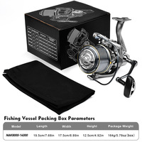 WEIHE Moulinets de pêche à la carpe Deep Sea Surf Spinning Rod Reel Metal Spool Carp Fishing Saltwater Fish Reel