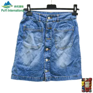 Ladies Denim Jeans Skirt Second Hand Clothes In Bale Canada Used Clothes Bales Used Clothing