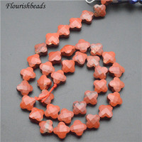 Perles de pierre naturelles de qualité supérieure : Améthyste, Lapis Lazuli, Agate Rouge d'Inde, facettées en forme de fleur, pour la fabrication de bijoux, colliers et bracelets