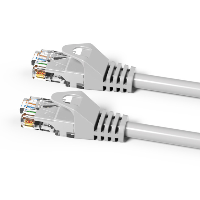 Strain Relief Fluke Tested Gray Black CAT 6 CAT 6A Copper Ethernet Wire 600MHz RJ45 UTP Network Patch Cord