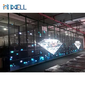 Transparent LED Display Screen 2022 HD Outdoor Glass Transparent LED Display