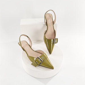 Sandali da Donna alla Moda con Tacco Basso, <span class=keywords><strong>Sexy</strong></span> <span class=keywords><strong>Tacchi</strong></span> a <span class=keywords><strong>Spillo</strong></span>, Taglie 35-40, Chiusura Slip-On, Traspiranti e Trendy per Estate e Autunno - Product Image 1