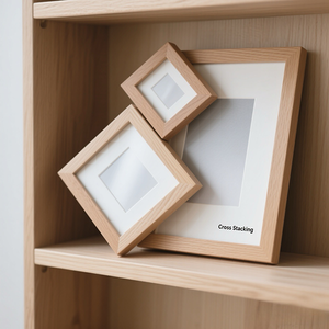 6x6 đa Khung ảnh bộ sưu tập tường MDF với Acrylic phía trước mảnh tường hiển thị hiện đại tối giản Khung ảnh bằng gỗ - Product Image 4