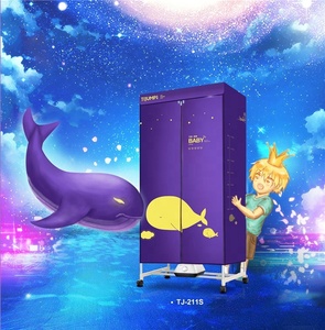 Séchoir à <span class=keywords><strong>linge</strong></span> électrique portable pliable à air chaud semi-automatique 15 <span class=keywords><strong>kg</strong></span> 1500 W PTC domestique à <span class=keywords><strong>3</strong></span> étages avec support suspendu - Product Image 2