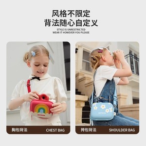 Sac à bandoulière pour enfants Zoyzoii, rose, en silicone, unisexe, pour l'école primaire, usage quotidien, portable - Product Image 4