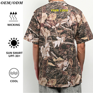Thời Trang Phố Nhà Sản Xuất Số Lượng Lớn Mặt Trời Faded Quá Khổ T-Shirts Cho In Ấn Unisex Cổ Điển Boxy Bất Tree Camo T Áo Sơ Mi Cho Nam Giới - Product Image 2