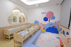 Centre de garde d'enfants coloré meubles de pépinière en bois pour enfants meubles de classe préscolaire en bois meubles de maternelle - Product Image 3