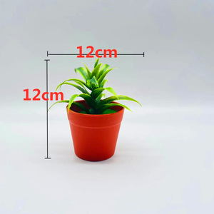 Plantes succulentes artificielles en pot, plantes vertes en plastique pour bureau, petite décoration intérieure, 30g Q-310 - Product Image 3