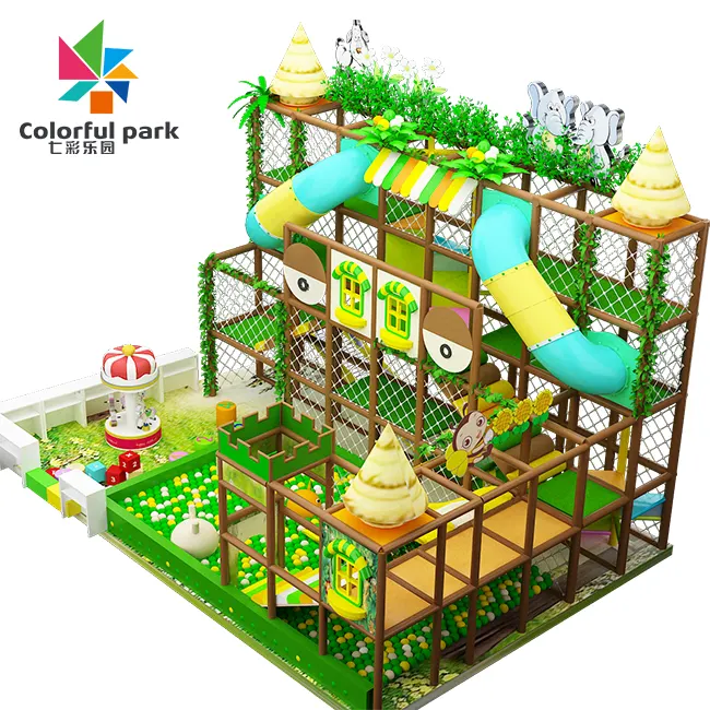 Kleurrijke Paradise Biedt Game Hall Kinderen Park Video Game Stad Totale Ontwerp