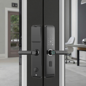 Thiết kế hiện đại thông minh kỹ thuật số cửa gỗ xử lý với vân tay Keyless mở xu hướng mới khách sạn Hệ thống khóa vật liệu hợp kim - Product Image 1