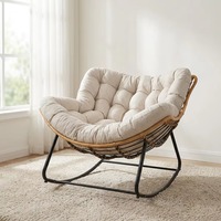 Canapé de loisirs de style design moderne et luxueux pour villa et appartement, meubles en rotin de haute qualité, meubles en métal pour la maison, salon