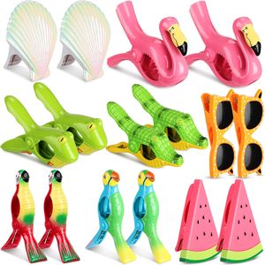 مشابك بلاستيكية كبيرة الحجم من ABS لتثبيت المناشف على كراسي الشاطئ، مقاومة للرياح - Product Image 1