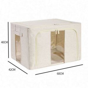 Foldable Home <b>Stool</b> Modern Hua Cheng <b>Bedroom</b> Oxford Cloth Storage Box Furniture Ottoman - Product Image 1