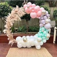 Nouveauté 2023 : Kit de support d'arche de ballons de luxe en métal doré, kit d'arche de ballons circulaire, écologique, faible MOQ, fournisseur de décorations de fête