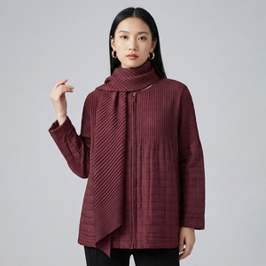 Cappotto in Cotone da <span class=keywords><strong>Donna</strong></span> di Alta Qualità, Stile <span class=keywords><strong>Chic</strong></span> e alla Moda, con Fodera in Poliestere, <span class=keywords><strong>Abbigliamento</strong></span> Casual da Esterno - Product Image 5