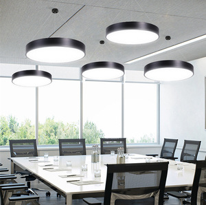 Gold <b>LED</b> <b>Ceiling</b> <b>Light</b> E26 3500K Daylight Adjustable Height Ra90 CRI 8000 Lumens 5-Year Warranty Living Room Mounted Stainless - Product Image 1