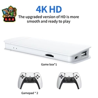 Stick de jeu vidéo M15 4K 64G 20000+ jeux rétro Console de jeu vidéo portable Manettes de jeu sans fil Jeux HD Consola