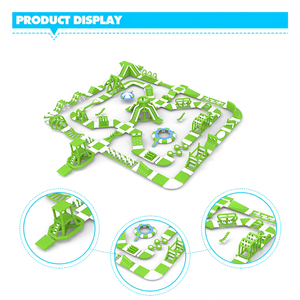 Parc <span class=keywords><strong>aquatique</strong></span> gonflable géant flottant multi-activités avec <span class=keywords><strong>parcours</strong></span> d'obstacles pour la mer, les rivières et les lacs, parc d'attractions aquatiques - Product Image 1