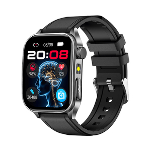 ساعة ذكية E810 صحية تعمل بنظامي أندرويد وآي أو إس مع شاشة AMOLED وخاصية التشخيص الذكي وقياس تخطيط القلب والاتصال عبر البلوتوث ومراقبة المشاعر وقياس درجة الحرارة ومغناطيسية - Product Image 2