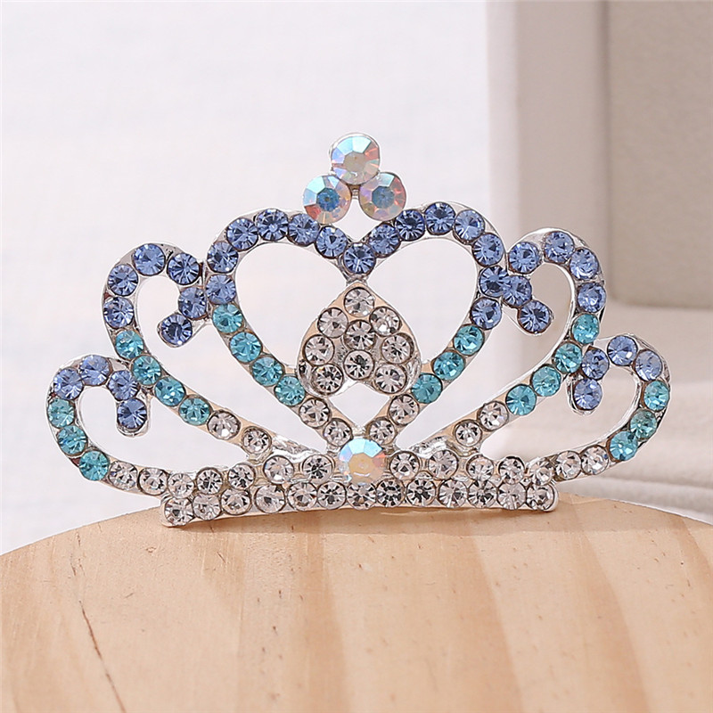 K002 Diamond Tiara Crown for Kids - Love Heart Shape Tiaras