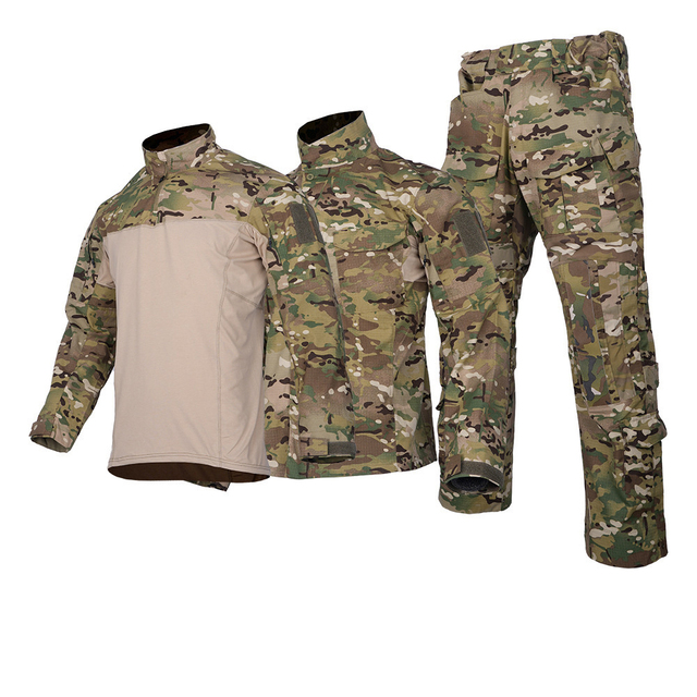 Tactical Assault Suit Unisex Polyester Foreign Trade Outdoor Long-Sleeved Durable Breathable Stretch Machine Washable Training