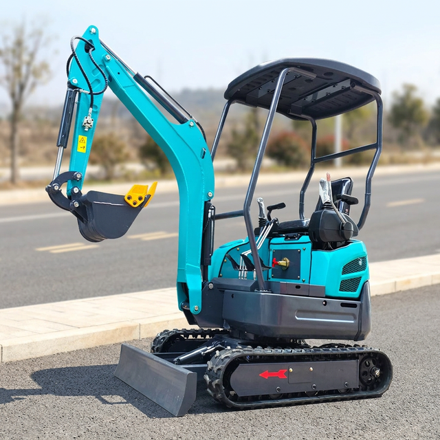 Compact Small 1.5 Ton Mini Excavator with Good Passability for Soft Ground and Slope