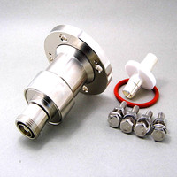 Connecteur coaxial électrique à bride EIA 13/8'' pour adaptateur coaxial RF fabriqué avec connecteur femelle DIN 7/16