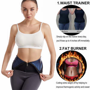 Ceinture de sudation amincissante personnalisée avec logo pour <span class=keywords><strong>femme</strong></span> – Gaine de sudation effet sauna pour la perte de poids et l'entraînement - Product Image 3