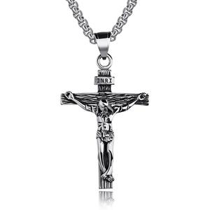 Regalos Religiosos al por Mayor Collar <span class=keywords><strong>con</strong></span> Colgante <span class=keywords><strong>de</strong></span> <span class=keywords><strong>Cadena</strong></span> <span class=keywords><strong>de</strong></span> Acero Inoxidable Joyería Punk Collar <span class=keywords><strong>de</strong></span> Cruz <span class=keywords><strong>de</strong></span> Jesucristo <span class=keywords><strong>para</strong></span> Hombres y Mujeres - Product Image 5