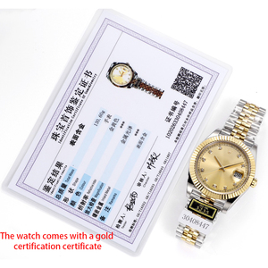 นาฬิกากลไกชุบทอง18K สุดหรูพร้อมหน้าปัดขนาดใหญ่โลโก้ตามสั่งเครื่องประดับแบบอัตโนมัติ - Product Image 3