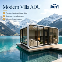 Villa modulaire préfabriquée de luxe Apple Cabin de 26 m² avec 2 chambres, prête pour une utilisation en hôtel ou en complexe hôtelier