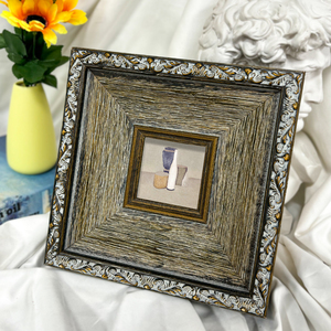 Trung Quốc cổ điển treo tường trang trí khung tranh gỗ rắn gỗ Retro cũ in hạt gỗ hình ảnh khung ảnh - Product Image 2