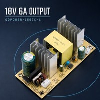 Alimentation à découpage AC/DC isolée ultra-mince personnalisée 18V 6A 108W pour éclairage de scène LED, amplificateur audio, maison intelligente CE