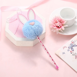 Creative School Kids Toy Gifts Cute Kawaii pink <strong>Rabbit</strong> Plushy Gel <strong>Pen</strong> for Girls - Product Image 6