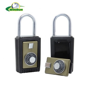 Porte-<span class=keywords><strong>clés</strong></span> coffre-fort couvercle en caoutchouc mural 10 bouton-poussoir agent immobilier boîte de verrouillage en alliage de Zinc pour la sécurité - Product Image 1