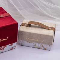 Boîtes en papier de luxe Prix compétitif personnalisé Boîte cadeau avec poignée Vente en gros Emballage cadeau Boîte cadeau en velours